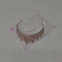 Gatuida Rhinestone Tiara Crown for Women Elegant Wedding Hair Accessories Lightweight Comfortable Bridal Head Pink