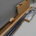 Ivilon Window Curtain Rod Decorative End Cap Design, 1 Inch Rod, 72 to 144 Inch. Black