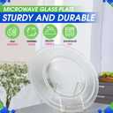 Microwave Plate Replacement 16 inch Fits WB49X10189 GE FMicrowave Glass Plate - Exactly Replaces Rotating Microwave Turntable Plate - Durable Oven Microwave Tray Dish For Better Reheating and Cooking