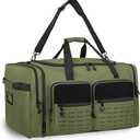 Goloni 130L Expandable 32" Heavy Duty Extra Large Duffel Bag,Sports Gym Equipment Travel Duffle Bag for Soccer Baseball Basketball Hockey Football Team Coaches & More (Green)