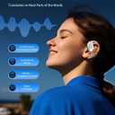 AI Translation Earbuds Real Time - Audifonos Traductores Ingls Espaol, 3-in-1 Translator Device, Supports 144 Languages & Accents, Open Ear Earbuds with Charging Case (Dusty Khaki)