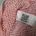 Fisoew Womens Crochet Lightweight Cardigan Sweaters Short Sleeve Summer Button Down Collared Loose Cover Up Shirts (Pink, M)