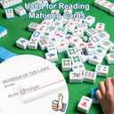 3 Pack Mahjong Line Reader Acrylic Mahjong Card Line Finder | Colorful Guided Reading Strips 15.5 cm 6.1 Inch for Mahjong Cards Tile Games Tabletop Play & Easy Line Tracking