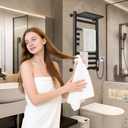 Heated Towel Rack with Shelf Timer & Multi-Level Temp Adjustment