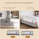 HIQNWTO Bed Rail for Toddlers, 71" Foldable Baby Bed Rail Guard