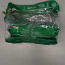 Heavy Duty Clear Cosmetic Bag Waterproof Transparent Travel Makeup Toiletry Organizer Bag (Green, Pack of 4)