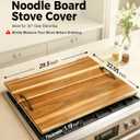 Gaialoop Noodle Board Stove Top Cover for Gas Stove, Burners with Handles, 29.5"L x 22.1"W