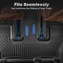 OEDRO Floor Mats Set Fits for Chevy Tahoe/GMC Yukon(Not Fit Yukon XL)/Cadillac Escalade 2021-2026 w/ 7-Seat, All Weather Trunk Mat with Backrest Mats fits Chevy Tahoe Yukon Car Liner Accessories