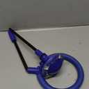 Ankle Skip Ball for Kids - Foldable Flash Wheel Skip Ball, Outside Game Toys for Kids & Adults, Gift for Boys & Girls Age 5 6 7 8 9 10 Years Old, Blue