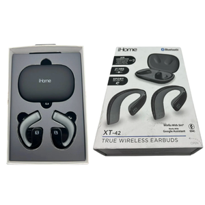 iHome XT-42 True Wireless Earbuds Sport Air Conduction EarHook Headphones