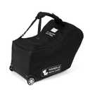 J.L. Childress Padded Infant Car Seat Bag with Wheels - Travel Bag for Airplane, Fits Most Baby & Infant Car Seats, Compatible with UPPAbaby, Nuna, & Chicco, AirTag Compatible - Premier, Black