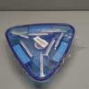 U.S. Pool Supply Weighted Transparent Triangular Pool Vacuum Head with Swivel Hose Connection and EZ Clip Handle - Connect 1-1/4" or 1-1/2" Hose - Removes Debris, Clean Corners - Safe for Vinyl Pools