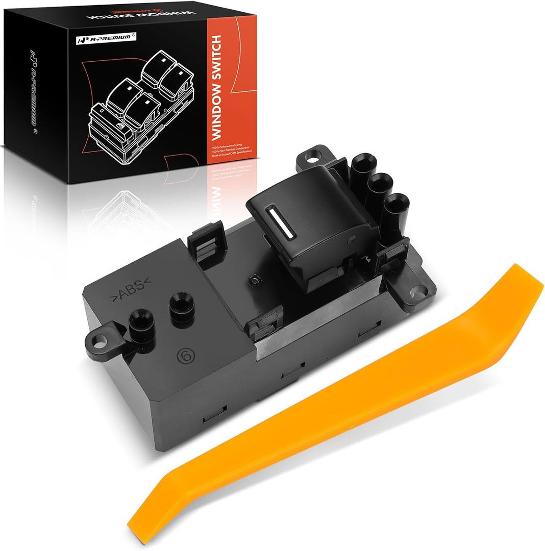 A-Premium Power Window Switch Compatible with Honda Accord 2008-2012, Pilot 2009-2015, Crosstour 2012-2015, Accord Crosstour2010-2011, Replace# 35770TA0A11