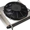 Derale 15875 Hyper-Cool Extreme Remote Mount Fluid Cooler,Black