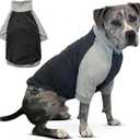 Tooth & Honey Dog Shirt for Large Dogs Breathable Cotton & Spandex Pullover with Full Underbelly Coverage for Allergy Relief & Sun Protection (Large, Grey Dog Shirt)