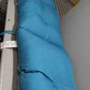 ARDEN Outdoor Plush Modern Tufted Chaise Cushion, 76 x 22, Rain-Proof, Fade Resistant, Tufted Cushion for Chaise Lounger Lake Blue Leala