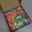 WELLVO 60Pcs Rocket Helicopter with LED Lights 30 Launchers + 30 Glow Rocket Helicopters Glow in The Dark Party Supplies Flying Outdoor Toys Party Favors for Kids 8-12,4-8