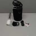 64 oz Insulated Water Bottle with Straw (Cold for 48 Hrs), Half Gallon Stainless Steel Triple Wall Vacuum Sports Water Jug, Leakproof Hydro Cup Flask with Straw Spout Lids & DIY Stickers (Black/Grey Gradient)