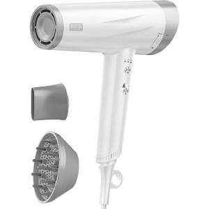 High Speed Ionic Hair Dryer, Professional Blow Dryer 110,000 RPM Fast Drying, 1875W Hairdryer with Concentrator Nozzle, 2 Temps & 3 Speeds, for Home Salon Travel (2308-dual)