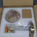 EIDEARAY Battery Operated Wall Sconce, Vintage Wall Sconce with Amber Tulip Glass Lampshade Rechargeable Battery Powered Wall Light with Remote Control for Bedroom,Living Room, Hallway, Aisle