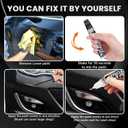 Black Touch Up Paint for Cars, Color Accurate Car Touch Up Paint, Professional Automotive Scratch Repair, Lasting Auto Scratch Remover, Quick Dry, Easy to Use, Safe and Waterproof, Versatile Use