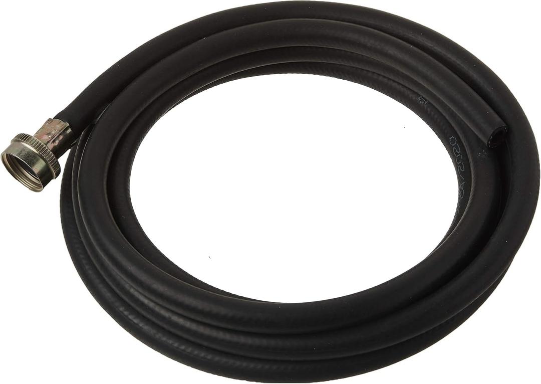 Eastman 12 Feet Rubber Utility Flex Hose, 3/4 Inch FHT x 3/8 Inch Open Connection, Dehumidifier, Black, 60309