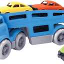 Green Toys Car Carrier, Blue - Pretend Play, Motor Skills, Kids Toy Vehicle. No BPA, phthalates, PVC. Dishwasher Safe, Recycled Plastic, Made in USA. (Standard)