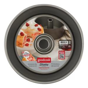 GoodCook Everyday Nonstick Steel Angel Food Pan, 9.5", Gray