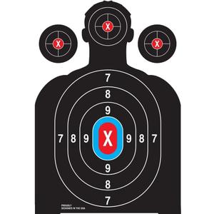 Heavy Duty Shooting Targets Paper - Targets for Shooting Range - Indoors & Outdoor Targets for Shooting Rifle - Range Targets for Pistol Shooting - Handgun Shooting Range Accessories. (BLACK)