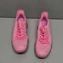 BELOS Women's Rhinestone Mesh Slip On Walking Shoes Fashion Breathable Spakle Glitter Sneaker (8)