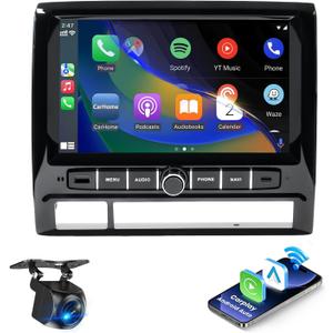 9 inch Car Radio Stereo Head Unit Upgrade for Toyota Tacoma 2005-2015 with Android13/5G WiFi/Wireless CarPlay/Android Auto/Touch Screen/GPS Navigation/Bluetooth/FM Radio/AHD Backup Camera(4G+64G)