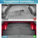 Mixsuper Liner Truck Bed Mat for 2020-2025 2026 Chevrolet Silverado/GMC Sierra 2500 3500 HD (6.8ft Bed) All Weather Truck Bed Liner TPE Durable Odorless Black