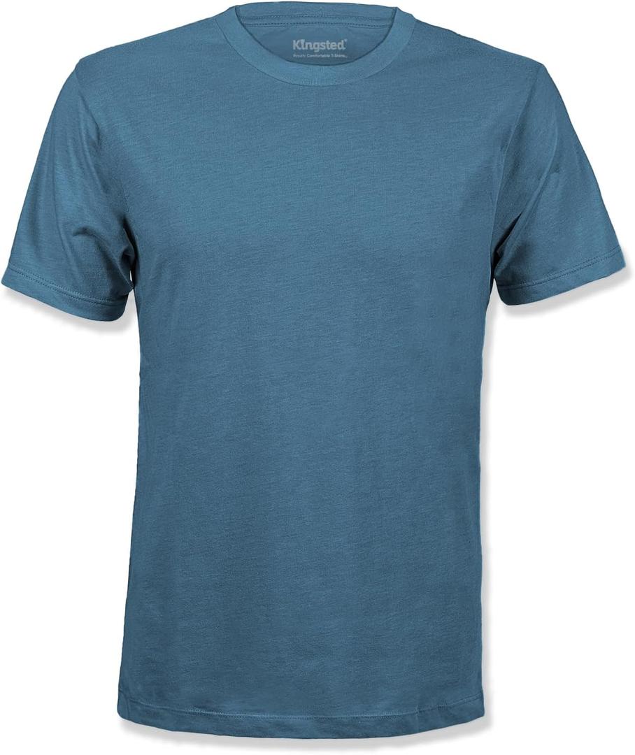 Kingsted T-Shirts for Men Pack - Royally Comfortable - Super Soft Premium Fabric - Well-Crafted Classic Tee (Teal, XXL)
