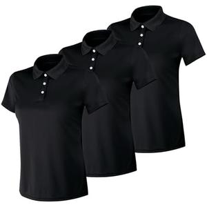 Hanes Women's Performance Polo, Single or 1 Count, Sport Cool DRI Moisture-Wicking Polo Shirt, 40+ UPF Protection Large