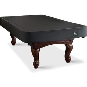 Waterproof Pool Table Cover, Heavy Duty Leatherette Billiard Table Cover for Pool Table, Tearproof &Dustproof Protector with Elastic Edges 8FT/Black Fitted