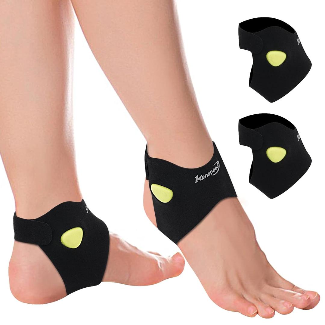 Ankle Brace for Women & men [2 pack] with Dual-Density Foam Pads & Adjustable Arch Support  ankle compression sleeve Targeted Relief for Fatigue, Ankle Pain (Small/Medium)