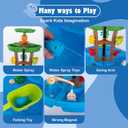 VROGTIK Water Table for Toddlers with Fishing Game Set 3-Tier Kids Sand Water Table Sensory Outdoor Toys for Kids Ages 4-8 Summer Beach Outside Toys Backyard for Kids Toddlers Age 3 4 5 6 7 8 9 10