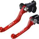 Motorcycle Billet Foldable Brake Clutch Lever Handle CNC Aluminum Pivot for CRF150F CRF230F 2003-2020 CRF250F 2019-2022 CRF 230F 230 F 150F 150 250 250F Dirt Pit Bike Motocross Motorbike (L03r06)
