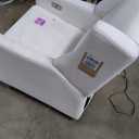 Babyletto Kiwi Glider Recliner Nursery Chair w/ USB Ports - GREENGUARD Gold Certified - Water & Stain Resistant Glider Rocking Chair - Electronic, 270 Swivel, Performance Cream Eco-Weave