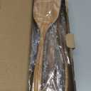 Wood Kitchen Utensils Set, 5 PCs Natural Acacia Wooden Spoons For Cooking for Non-stick Skillet, Utensil set For Cooking With Soup Ladle and Wok Spatulas, Salad fork, Spurtles for Cooking