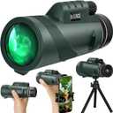 10x42 Monocular Telescope for Smartphone, Monoculars for Adults High Powered Portable Handheld Telescopes with Phone Adapter & Tripod for Hiking Bird Watching Camping Concerts