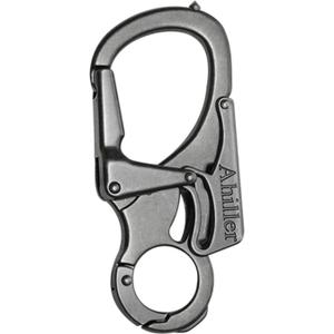 Ahiller Carabiner Keychain Clip, Double Lock Designed - Tungsten Steel Tip, Multifounction Tools for Camping, Hiking, Fishing, Outdoor Survival