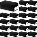 20 Sets Mini Shoe Gifts Boxes for Party Favors 4 x 2.3 x2 inch Small Gifts Box with Editable Label Mini Sneaker Box Sports Theme Christmas Party Gifts Box for Candies Cookies Snacks(Black)