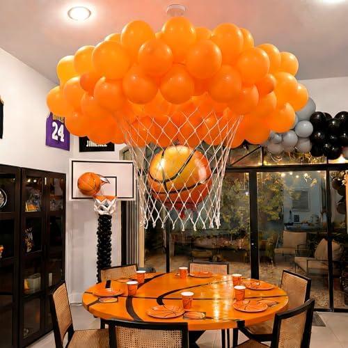 Teyva Daily 204 Pcs Basketball Party Decorations Set DIY Extra Large Basketball Frame Decoration for Sports Theme Birthday Game Party Supplies