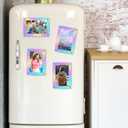 Fiwochic 48 Pcs 2x3 Acrylic Magnetic Picture Frames Bulk Laser Mini Film Photo Frame for Fridge Refrigerator Photo Postcard Office Home Decor