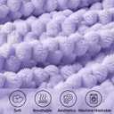 BEDELITE Fleece Throw Blanket for Couch & Bed - 3D Jacquard Decorative Lavender Blanket, Super Soft and Cozy Warm Fuzzy Blanket All Seasons Suitable, 50x60Inches