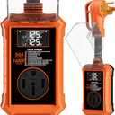 Rv Surge Protectors 50 Amp,16000 Joules Rv Circuit Analyzer with Waterproof Cover Safety Certification Led Display,Rv Voltage Protector for Camper, Travel Trailers (Orange, 50A)