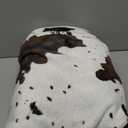 Cow Print Blanket Soft Warm Twin Blankets and Throws Bedding Fleece Blanket Cozy Flannel Black Bed Blanket Couch Sofa Throw Blanket Gift for Valentine Mother Father Couple 60x80 inch