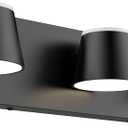 URSOLA 3 Light Bathroom Vanity Light, LED Black Vanity Light Fixtures, Up and Down Rotatable Dimmable, 20 inch Bathroom Lighting Fixtures Over Mirror