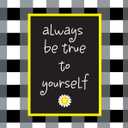 Barker Creek Art Print Set, Be True to Yourself, Set of 8 Art Prints from Barker Creek's Buffalo Plaid & Wide Stripes Collection, Inspirational Quotes, Office, Home, School, 8 Prints, 8" x 10" (4178)